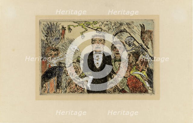 Les Péchés Capitaux (The Deadly Sins), 1888-1904. Creator: Ensor, James (1860-1949).