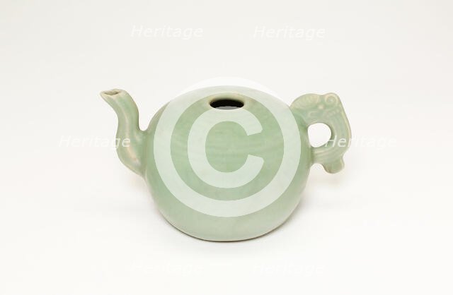 Ewer with Animal Handle, Yuan dynasty (1271-1368), 14th century. Creator: Unknown.