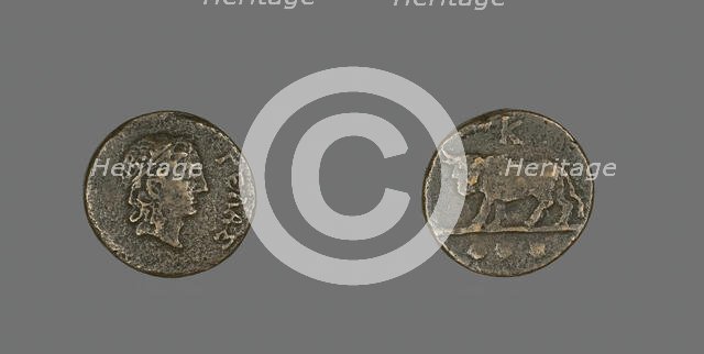 Trias (Coin) Depicting the God Gelas, late 5th century BCE. Creator: Unknown.