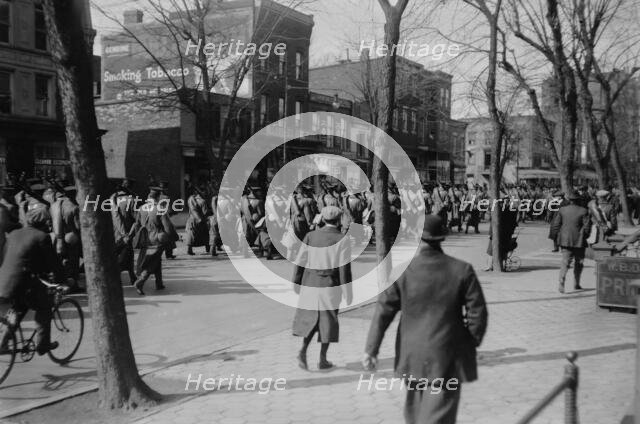 Troops arrive for Inauguration, between c1910 and c1915. Creator: Bain News Service.