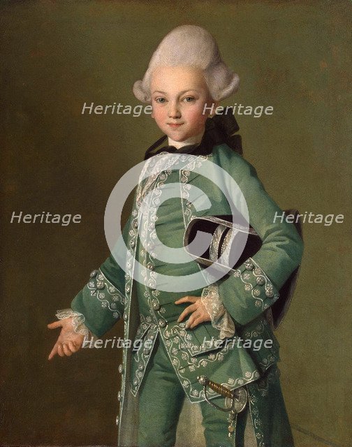 Portrait of Count Alexei Bobrinsky as a Child', 1769. Creator: Christineck, Carl Ludwig Johann (1732/3-1792/4).