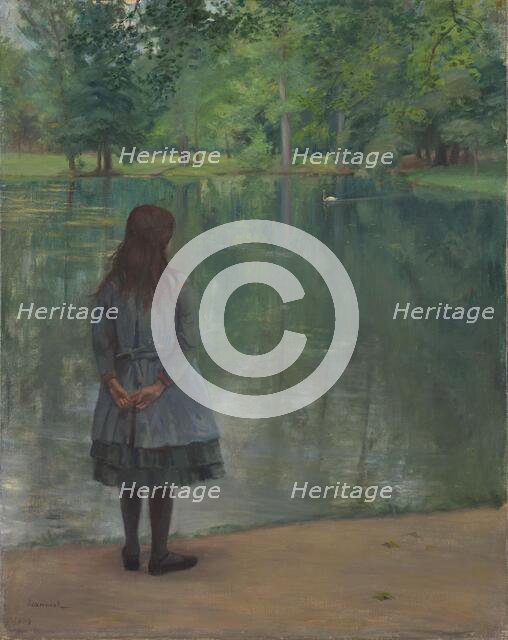 In the park, 1889. Creator: Pierre Georges Jeanniot.