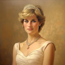 AI IMAGE - Portrait of Diana, Princess of Wales, 1980s, (2023).  Creator: Heritage Images.