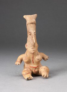 Seated Female Figurine with Elongated Head, 300 B.C./A.D. 300. Creator: Unknown.