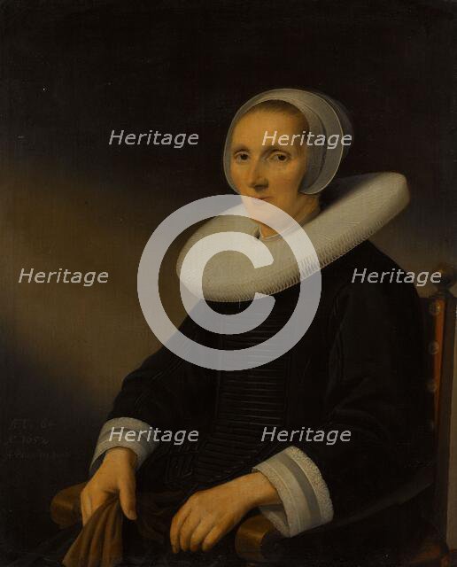 Portrait of a Woman, probably Jacobmina de Grebber (?-1666), 1652. Creator: Anthonie Palamedesz.