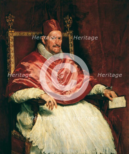 Portrait of Pope Innocent X (1574-1655), 1650. Creator: Velàzquez, Diego (1599-1660).