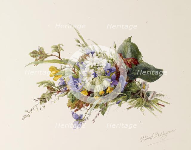 Bouquet of Wildflowers, c1875. Creator: Gerardina Jacoba van de Sande Bakhuyzen.