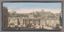 View of the Palais du Temple in Paris, 1700-1799. Creators: Anon, Jacques Rigaud.
