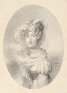 Portrait of Madame Ditte-Harmite, 1825. Creator: Jean-Baptiste Isabey.