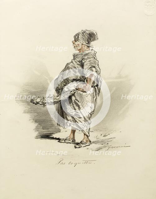 Pas coquette, 19th century. Creator: Paul Gavarni.