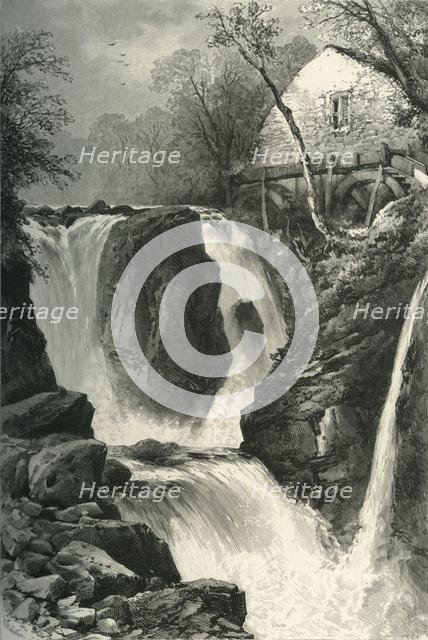 'Pandy Mill and Fall, near Bettws-Y-Coed, North Wales', c1870.