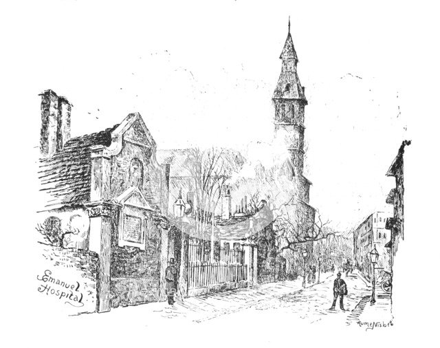 'Emanuel Hospital', 1890. Artist: Hume Nisbet.