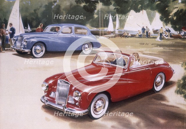 Poster advertising a Sunbeam-Talbot 90, 1954. Artist: Unknown