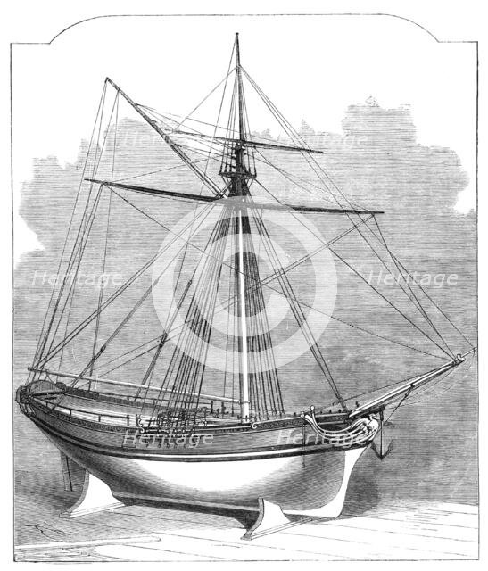 Model of Queen Elizabeth's yacht, 1864. Creator: Unknown.