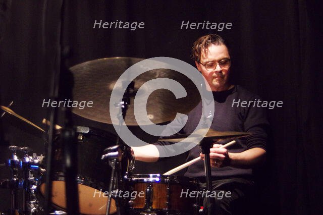 Darren Beckett, Mark Edwards Quartet, Verdict Jazz Club, Brighton East Sussex, 12 Feb 2023 Creator: Brian O'Connor.
