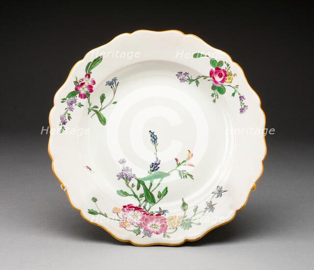 Plate, Marseille, c. 1770. Creator: Veuve Perrin Manufactory.