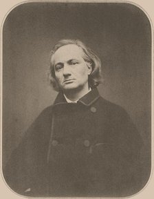 Portrait of Charles Baudelaire, 1865. Creator: Carjat, Étienne (1828-1906).