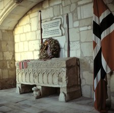 Tomb of the Infanta of Castile, Cristine of Norway, which is preserved in the Collegiate of Covar…