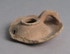 Oil Lamp, Coptic, 4th-7th century. Creator: Unknown.