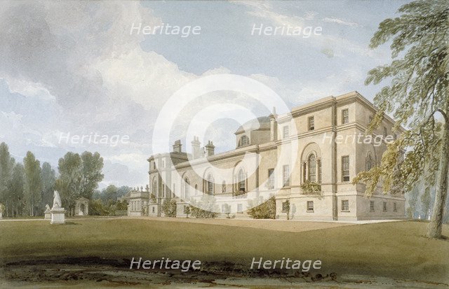 North-west view of Chiswick House, Chiswick, Hounslow, London, 1822. Artist: John Chessell Buckler