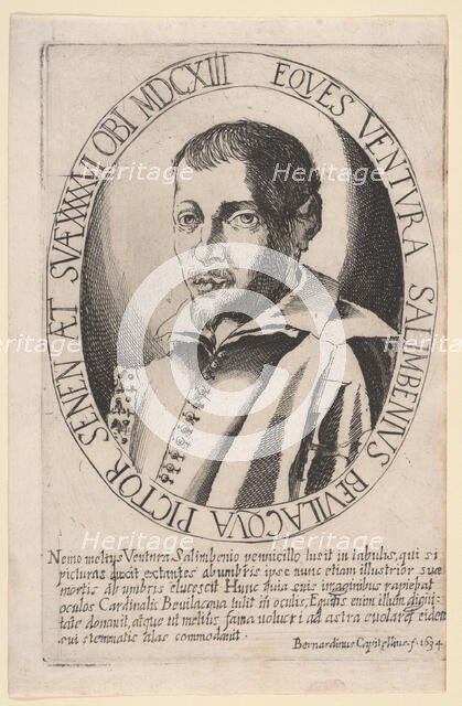Portrait of Ventura Salimbeni, 1634. Creator: Bernardino Capitelli.