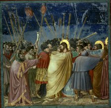 Judas Kiss', 1305 - 1306, fresco by Giotto.