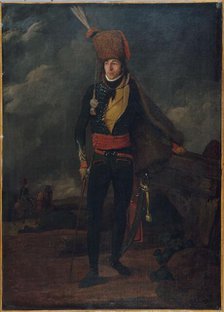 Portrait of a lieutenant of the 8th hussars, between 1793 and 1795. Creator: Unknown.