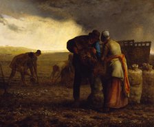 The Potato Harvest, 1855. Creator: Jean Francois Millet.