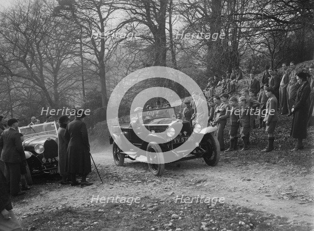 OM open 4-seat tourer, Bugatti Owners Club Trial, Nailsworth Ladder, Gloucestershire, 1932. Artist: Bill Brunell.