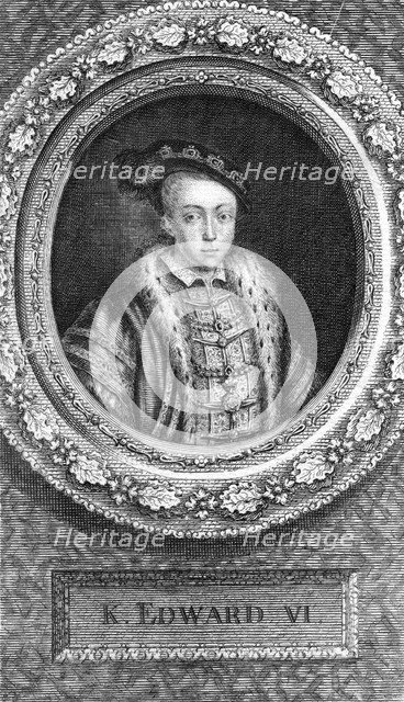 Edward VI, King of England, (18th century).Artist: George Vertue