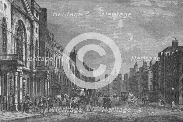 St James's Street, Westminster, London, in 1750, c1800 (1878). Artist: Unknown.