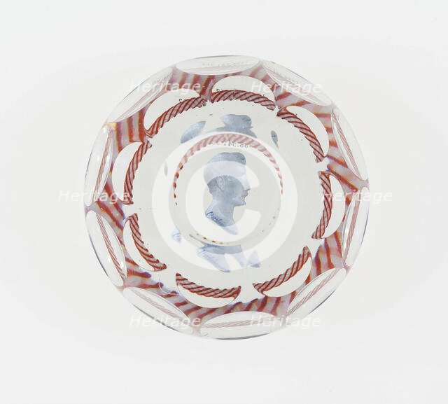 Paperweight, Baccarat, Mid 19th century. Creator: Baccarat Glasshouse.