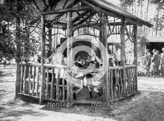Learning in the Forest of Charlottenburg, Berlin, Germany, 1922. Artist: Unknown