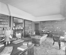 The Library at the Royal Yacht Squadron, Cowes. Creator: Kirk & Sons of Cowes.