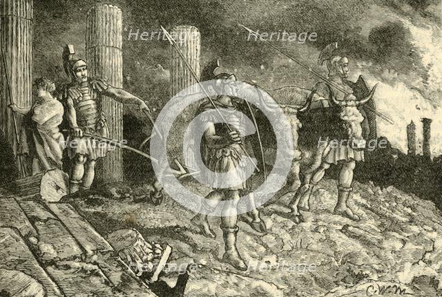 'The Plough Driven Over the Site of Carthage', 1890.   Creator: Unknown.