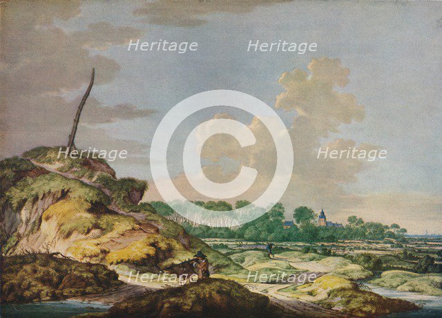 'Landscape with Sportsman, and Distant View of Middleburg', c17th century. Artist: Jan Goedart.