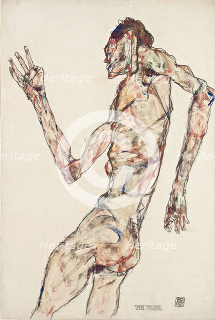 The Dancer, 1913. Artist: Schiele, Egon (1890–1918)