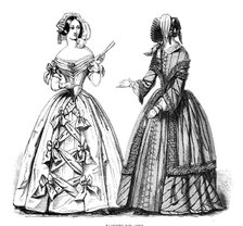 Fashions for April, 1844. Creator: Unknown.