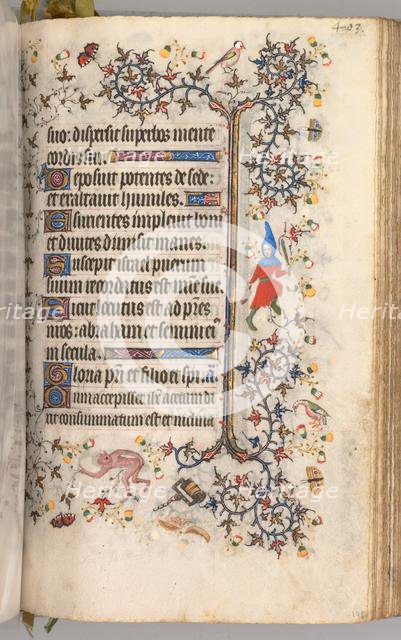 Hours of Charles the Noble, King of Navarre (1361-1425): fol. 196r, Text, c. 1405. Creator: Master of the Brussels Initials and Associates (French).