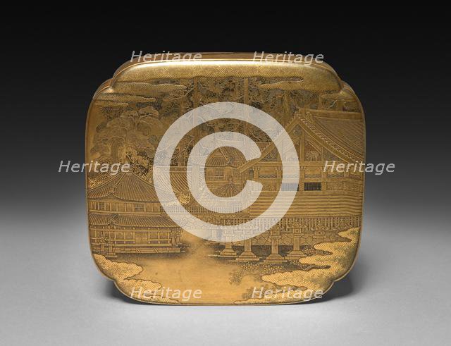 Box (lid), late 1800s. Creator: Unknown.