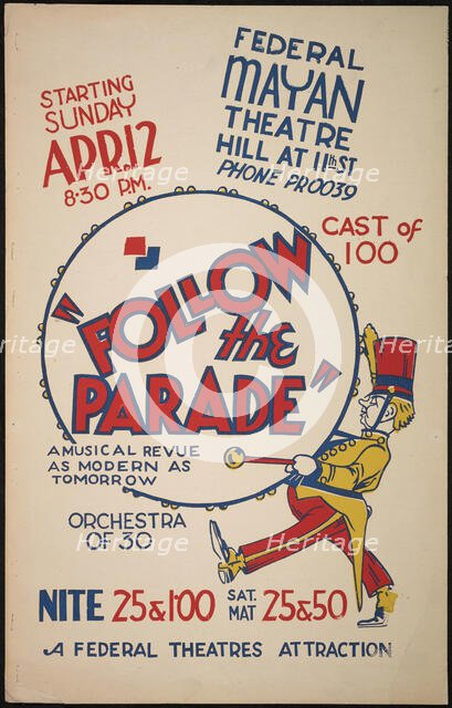 Follow the Parade, Los Angeles, 1936. Creator: Unknown.