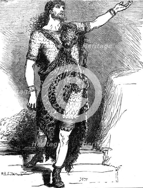 Sketches at the Lyceum: "The Cup" - Mr. Irving as Synorix, 1881. Creator: R&E Taylor.
