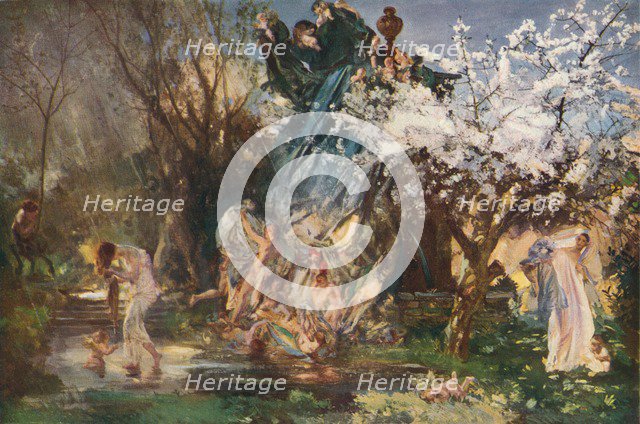 'The Shower', c20th century. Artist: Charles Sims.