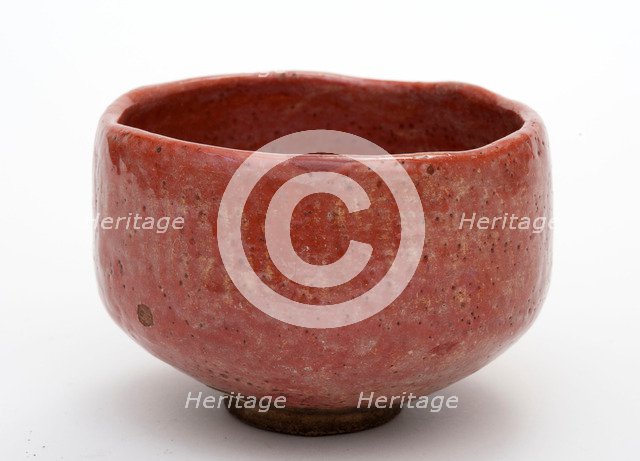 Red Raku Teabowl, 17th century.