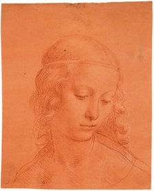 Head of a girl, c.1510. Creator: Leonardo da Vinci (1452-1519).