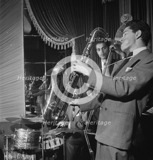 Portrait of Allen Eager, Art Mardigan, and Curley Russell, Club 18, New York, N.Y., ca. Nov. 1947. Creator: William Paul Gottlieb.