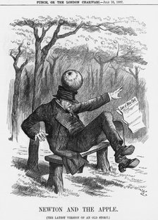 'Newton and the Apple', 1887. Artist: Joseph Swain
