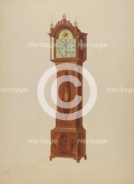 Tall Clock, c. 1938. Creator: Arthur Johnson.
