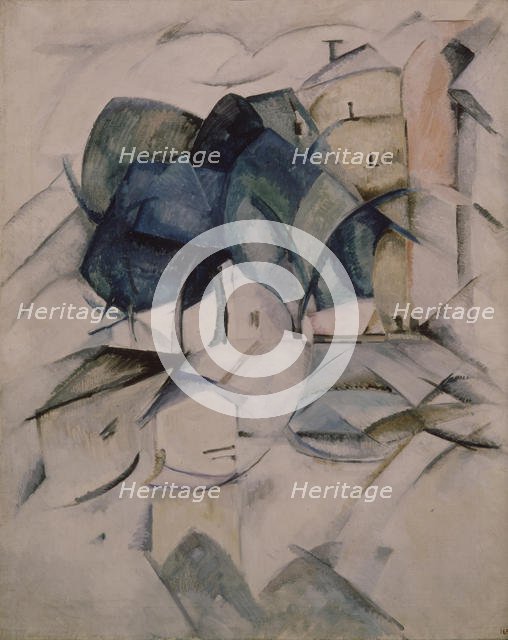 A Seine embankment, 1914-1915. Artist: Exter, Alexandra Alexandrovna (1882-1949)