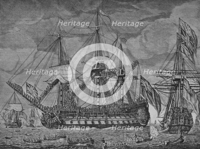 'Anson's Prizes', c1751. Artist: Robert Short.